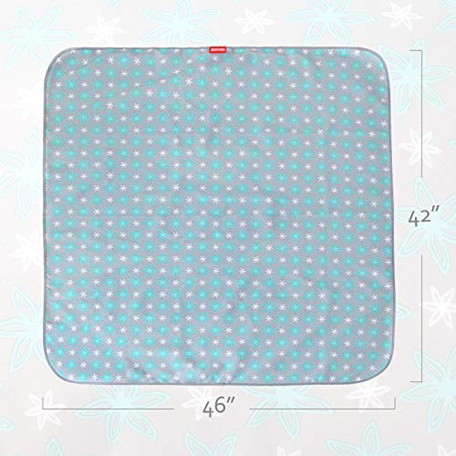 Splat Mat for Under High Chair Mat, 42x46 Inch, Mealtime Baby Splat Mat for Art/Crafts/Playtime, Waterproof Splash Mat, Ma...
