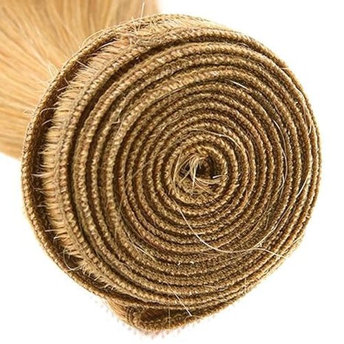YOUNGHANN Human Hair Color 27 Yaki Straight Bundles Brazilian Honey Blonde Kinky Straight Bundles Unprocessed Virgin Hair 20 22 24 Inch