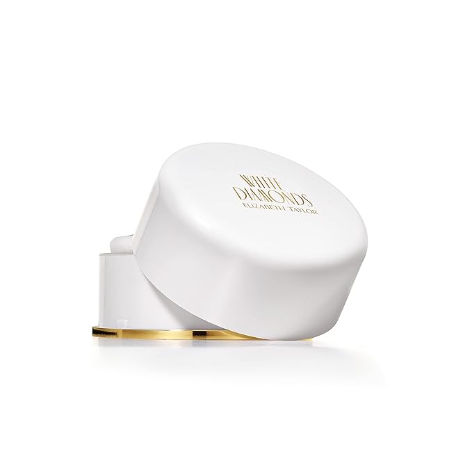 Body Powder for Women by Elizabeth Taylor, White Diamonds, Fragrance with Body Puff, 2.6 Oz