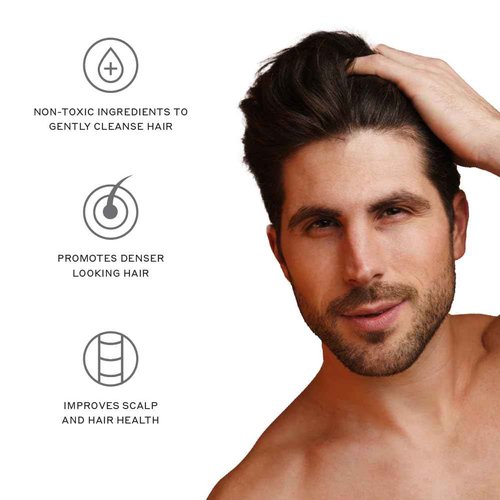 ZENAGEN Revolve Men's Thickening Shampoo | Supports Appearance of Fuller, Healthier-Looking Hair, Developed for Fine & Visibly Thinning Hair, Plant-Based, 5-Minute Treatment, 200 mL / 6.75 oz