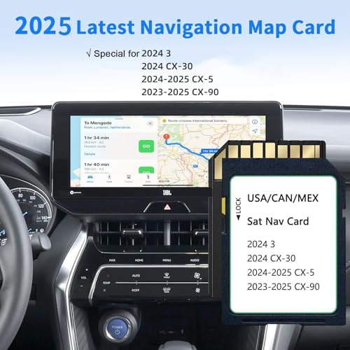 2025 Upgraded KMV6 66 Z1B Navigation SD Card Map Compatible with 2024 3/ CX-30, 2024-2025 CX-5, 2023-2025 CX-90, KMV66Z1B ...