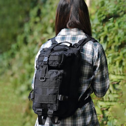 Lawaia Small Tactical Backpack Military Survival Molle Army Go Bag Hunting Gym Rucking Hiking Camping Motorcycle Rucksack ...