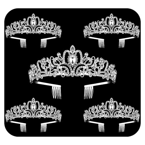 Crystal Tiara Crowns For Women Girls Princess Elegant Crown with Combs Women's Headbands Bridal Wedding Prom Birthday Party