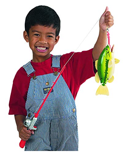 Small World Toys Kids Fishing Game, Catch of The Day Bass Magnetic Fishing Toy for Kids Ages 3+, Includes Toddler Fishing ...