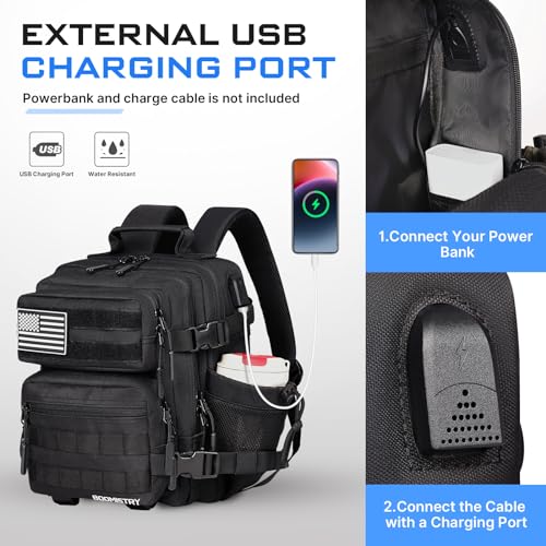 Boomistry 15L Mini Tactical Backpack Small Tactical Backpack for Men and Women, Military Backpack for Gym, Hiking, Daily (...