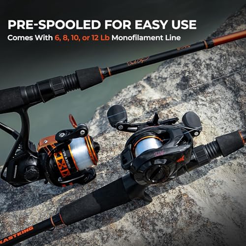 KastKing Brent Chapman Baitcasting Reel and Rod Combo, Tailored Tackle Kits, Pre-spooled Design, IM6 Graphite 2Pc Blanks, ...