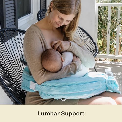 My Brest Friend Nursing Pillow - Deluxe - Enhanced Comfort w/ Slipcover - Ergonomic Breastfeeding Pillow For Ultimate Supp...