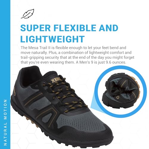 Xero Shoes Men's Mesa Trail II Barefoot Trail Run Shoe