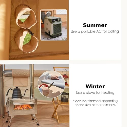 SENLEETO Inflatable Tents for Camping, Large Inflatable Camping Tent with Hand Pump, Easy Setup Tents for 2/4/6/8/10/12 Pe...