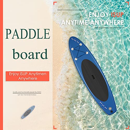 ANCHEER iSUP Inflatable Stand Up Paddle Board with Carry Bag, Floating Paddle, Coil Leash, and Repair Kit with 265 Pound C...