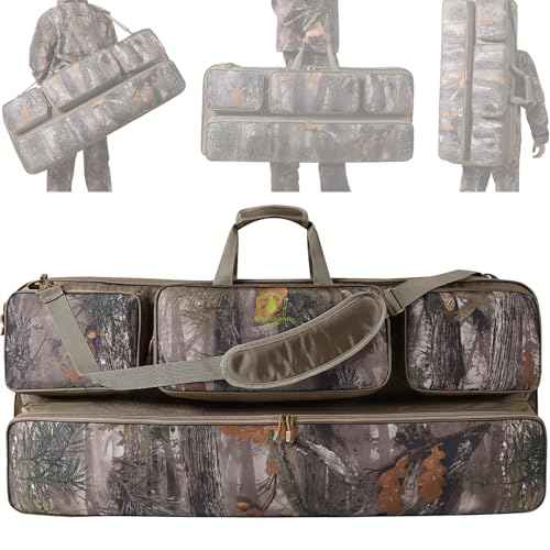 Soft Compound Bow Case, Archery Bag with Arrow Pockets and Adjustable Straps,Durable Compound Bow Backpack with Soft Padding and Zipper, Carrying Archery Case for Storge and Protection