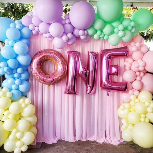 Sheer Curtain Drapes 10ft x 8ft Pink Chiffon Fabric Backdrop Drapes Curtain for Wedding Arch Party Window Decoration