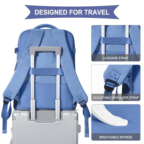 coowoz Large Travel Backpack For Women Men,Carry On Backpack Flight Approved,Hiking Backpack Outdoor Rucksack Casual Daypa...