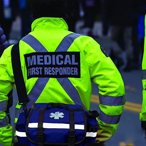 NOVAMEDIC Professional Empty Blue First Responder Bag, 17" x 9" x 7", EMT Trauma First Aid Carrier for Paramedics and Emer...