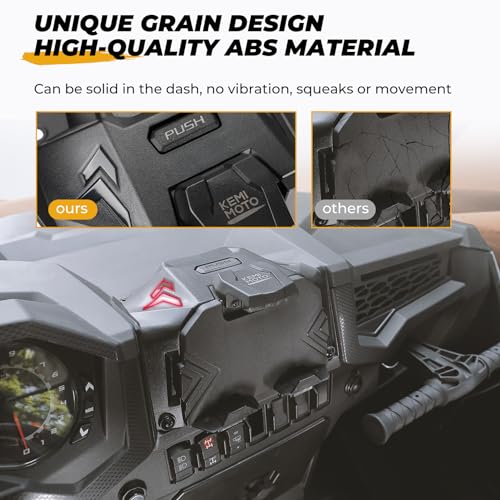 KEMIMOTO Electric Device GPS Mount Storage Box Compatible with 2019-2023 Polaris RZR XP 1000 XP Turbo Accessories RZR Tabl...