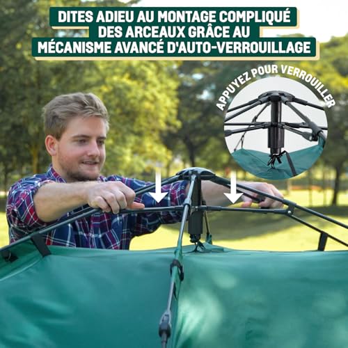Reactive Outdoor Tent - 3 Second Tent - 3 Sec Instant Pop Up Tent - Easy and Quick Setup Camping Tent - 1 Person Setup Wat...
