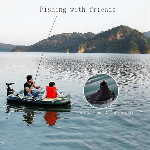 DJCDDM Inflatable Boat Set, Adult Inflatable Fishing Boat, Rubber Boat, Inflatable Boat Fishing, Fishing Boat Kayak