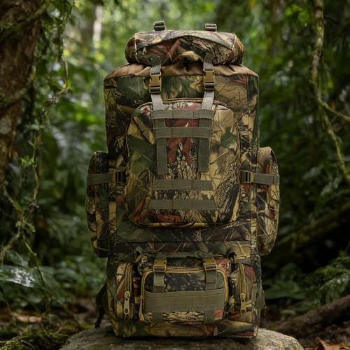 HongXingHai 100L Camping Hiking Backpack,Molle military Tactical rucksack backpack,Waterproof Lightweight Hiking Backpack...