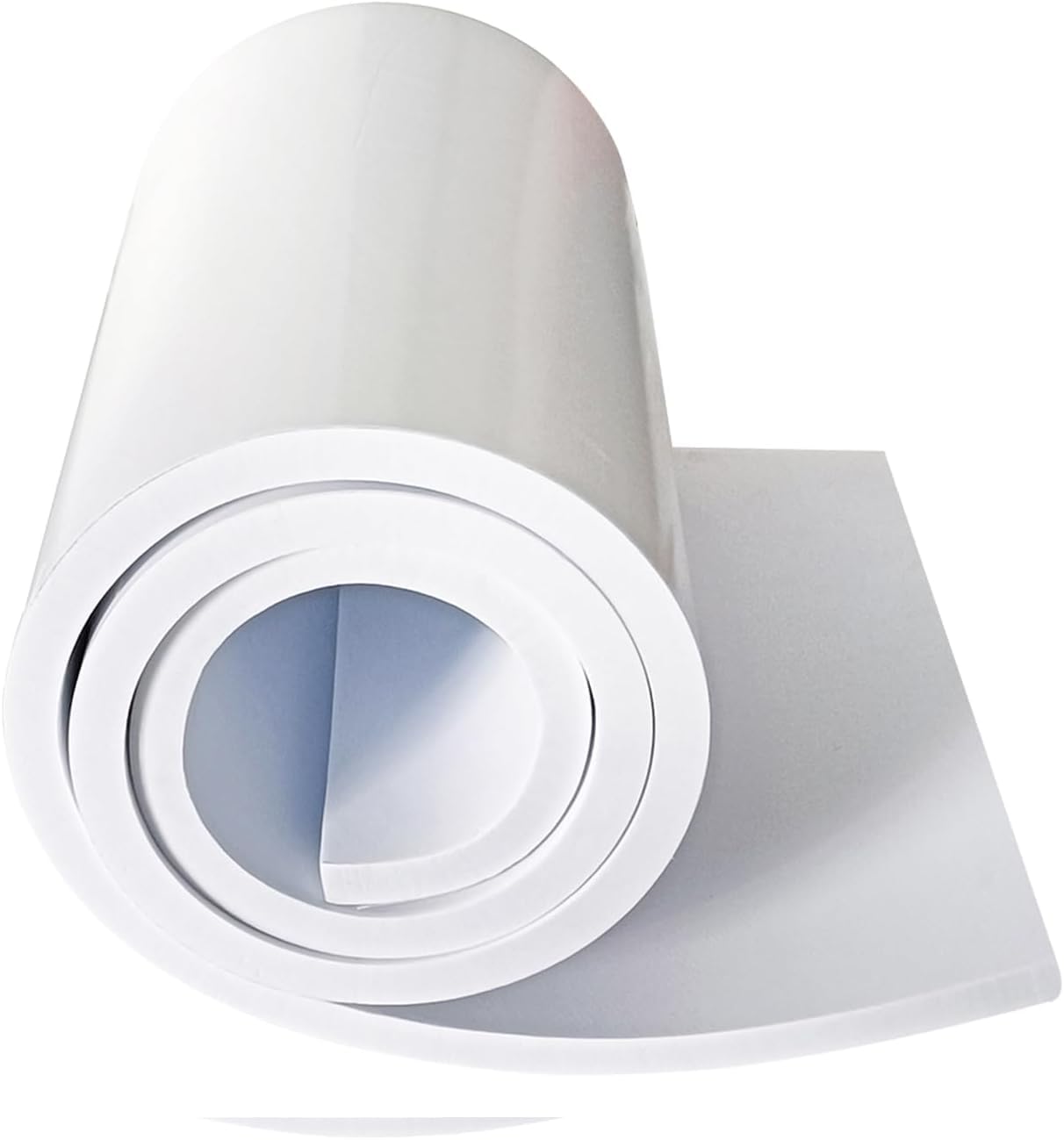 Closed Cell Neoprene Foam Rubber Sheet with Adhesive - 72 x 17 x 1/4 Inch Multi-Function Insulation, Soundproofing, and Weatherproof Foam Padding Easy Cut DIY, White