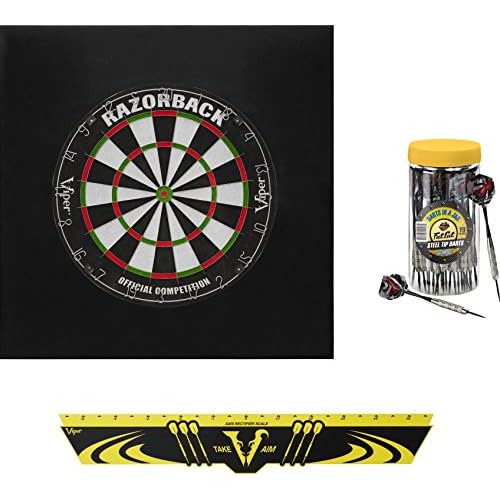 Viper Defender II Backboard & Sisal/Bristle Steel Tip Dartboard Bundle