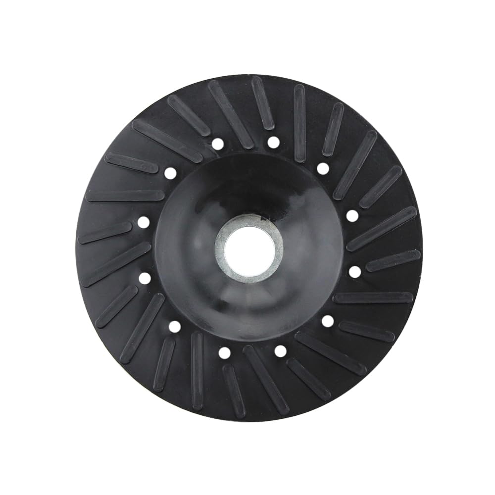 BHA Angle Grinder Ribbed Backing Pad for Resin Fiber Disc, 4.5" x 5/8"-11