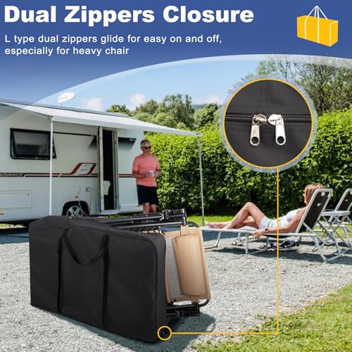 Explore Land Heavy Duty Chair Storage Bag for Folding Longue Zero Gravity Light Weight Transport Folding Rollator Walker (...