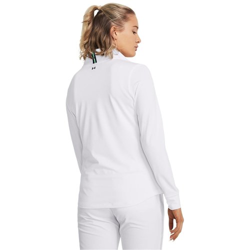 Under Armour Women's Playoff 1/4 Zip Long Sleeve, (100) White / / Midnight Navy, Small