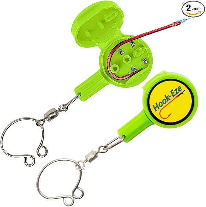 HOOK-EZE Fishing Knot Tying Tool | Protect from Fish Hooks | Tie Fishing Knots Easily | Cool Gadgets for Fishermen | Ice F...