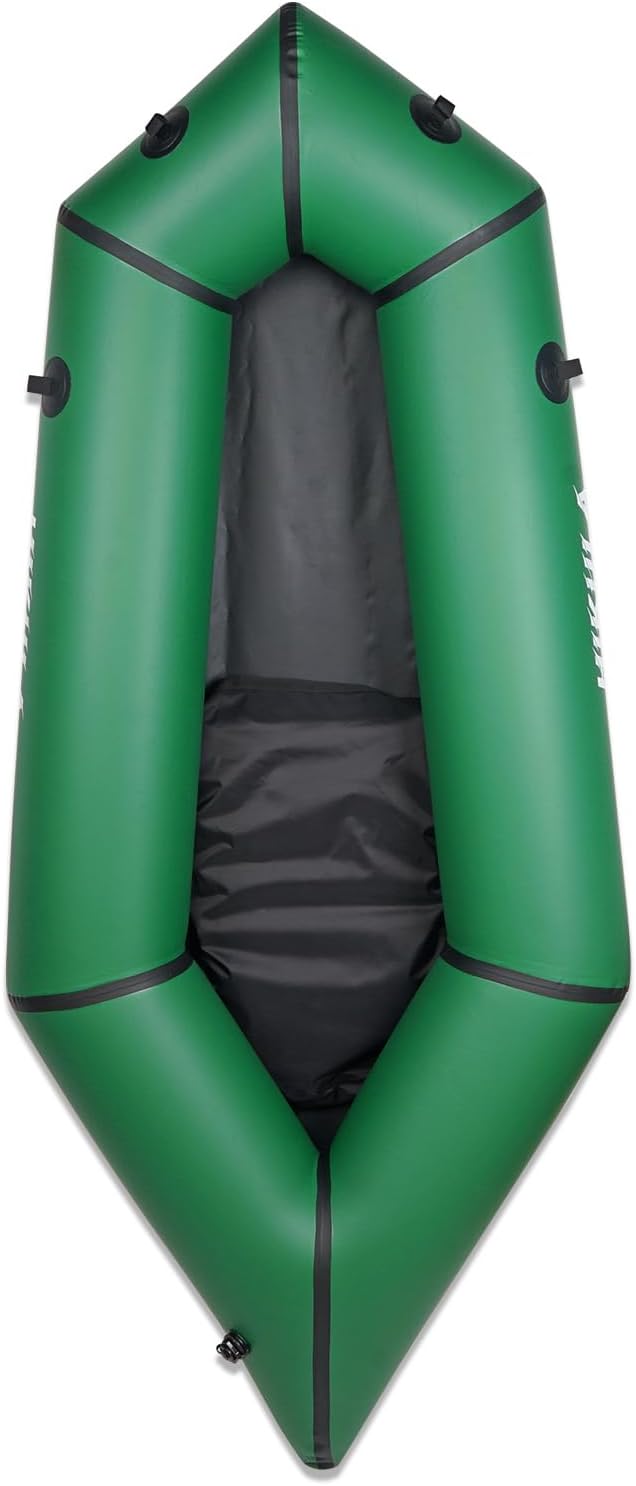 HIKULA Inflatable Lightweight TPU PackRaft Eco-Friendly White Water Rafting Micro Inflatable Kayak Canoe Carry Bag Included