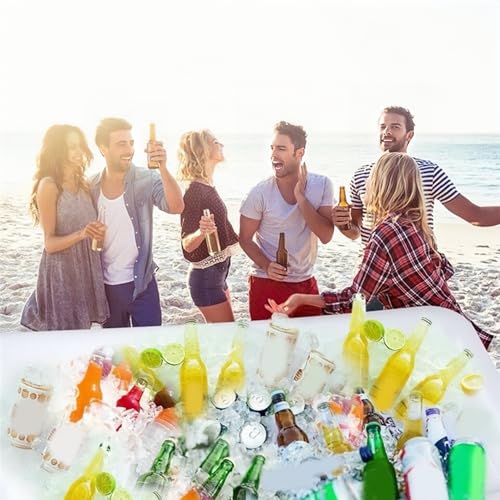 2 Pack Inflatable Serving Bar Buffet Cooler - Ice Tray for Food & Drinks, Portable for Parties, BBQ, Picnic, Pool Keep Col...