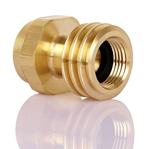 DOZYANT 1lb Propane Adapter for Disposable Throwaway Cylinder, 1 lb to 20 lb Propane Tank Adapter,Connector Appliance Desi...