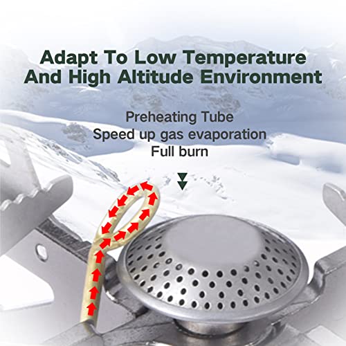 BRS-32 Portable Camping Stove, Foldable, Adjustable Control, and Carrying Case Included - Experience Hassle-Free Outdoor C...