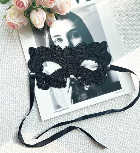 Mordarli Masquerade Mask for Women Lace Eye Mask for Halloween Costume Party
