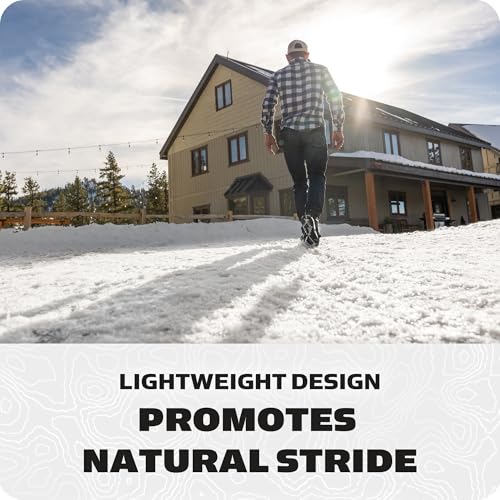Yaktrax Pro Traction Cleats - 360-Degree Grip on Snow, Ice, & Multi-Terrain Surfaces - Elastic Outer Band w/Easy-On/Off He...