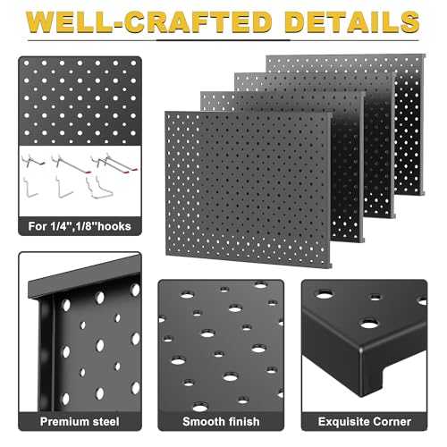 Ultrawall Pegboard Display Stand, Metal Tabletop Pegboard Display, Accessories Rack Organizer for Jewelry, Retail Stores, ...