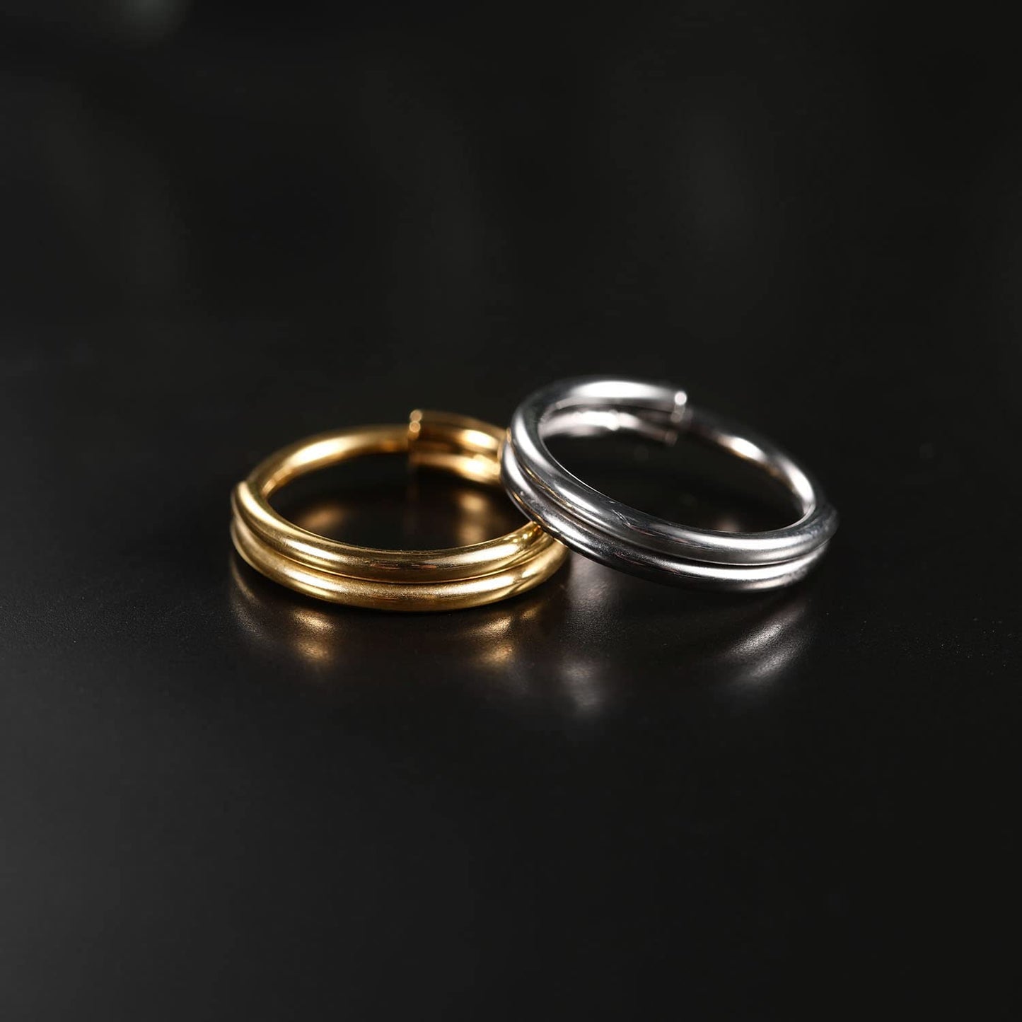 PEAKLINK Conch Piercing Jewelry Cartilage Hoop Earrings 16G Double Stacked Septum Jewelry Helix Earring Helix Piercing Surgical