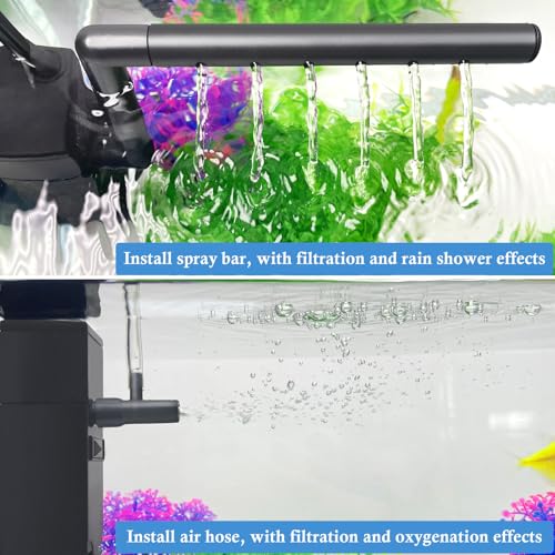FEDOUR Submersible Aquarium Internal Filter, Filter with Water Pump for Fish Tank up to 35 Gallon (for 1-10 gallon)