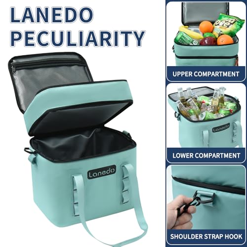 Lanedo Lisa Lunch Soft Cooler 20/36 Can, Insulated Bag Portable Ice Chest Box for Lunch, Beach, Drink, Beverage, Travel, C...