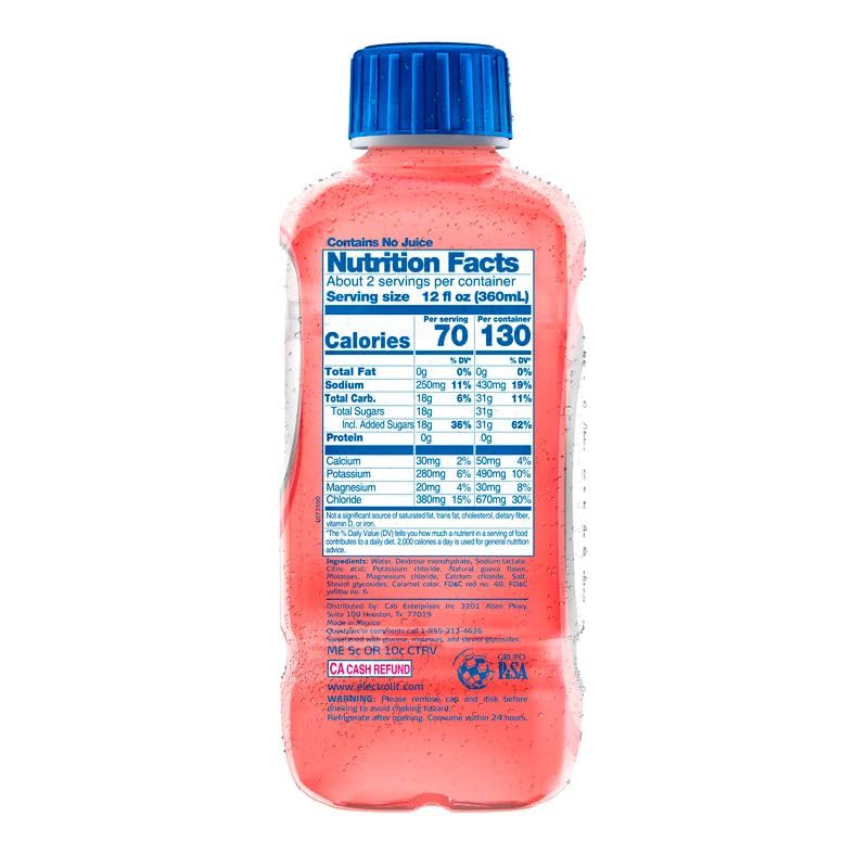 Electrolit Hydration Electrolyte Drinks, Sports Beverages with Electrolytes, Magnesium, Calcium & Potassium, Recovery Drin...