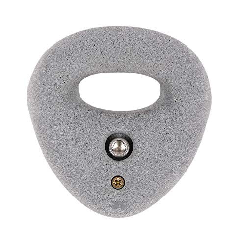 Atomik Rock Climbing Holds Large Bolt-On Ring in Gray Used in Gyms for Down-Climbing