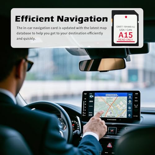A15 Compatible with Lincoln Ford Navigation SD Card,Latest Version Sync 2 System SD Card of GPS Navigator for Car OEM GM5...