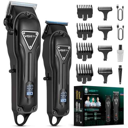 Electric Hair Clippers for Men, Cordless Clipper and Trimmer Set, Clippers for Hair Cutting Kit with Long Battery Life, Hair Grooming Trimmer for Family Kids and Self-Haircut Use