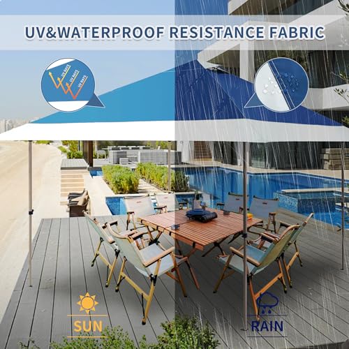OUTDOOR LIVING SUNTIME 13x13 Instant Easy Pop Up Canopy,Portable Commercial Gazebo Camping Gazebo Tent Shelter with Wheele...