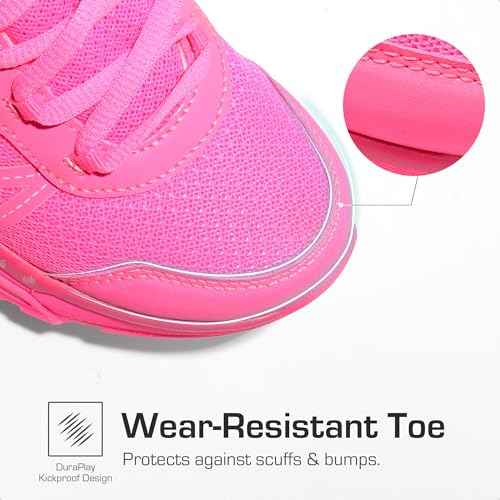 DREAM PAIRS Boys Girls Shoes Kids DuraPlay Tennis Footwear Non Slip Athletic Running Walking Lightweight Lace Up Sneakers for Little/Big Kid