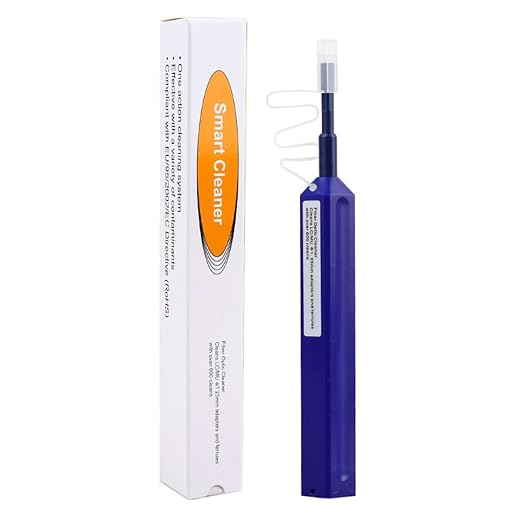 LC Fiber Cleaner Pen.800+ Single Click Fiber Cleaner,1.25mm LCUPC Optical Connector Cleaner & Endface Cleaning Pen
