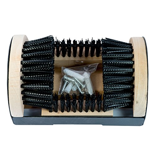 Bickmore Boot Scrubber - Shoe Brush Scraper & Footwear Cleaner - Mountable - Dirt Remover - Indoor/Outdoor Sneaker Buffer