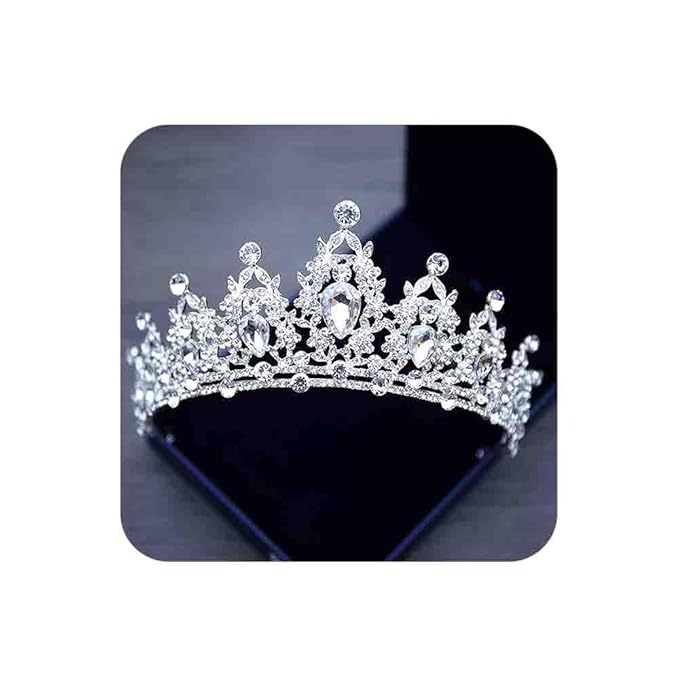 COCIDE Silver Tiaras and Crowns for Women Crystal Headband for Girl Clear Rhinestone Hair Accessories for Bride Wedding Br...