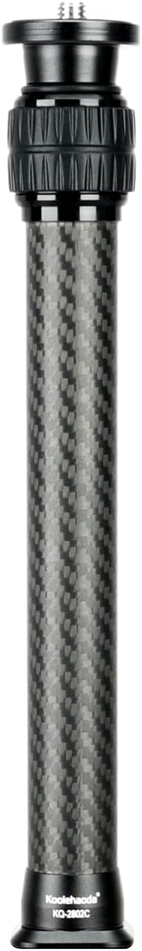 Koolehaoda Tripod Extension Pole, 2-Section Center Column Carbon Fiber Extender Rod Telescopic Stick Monopod with Arca Por...
