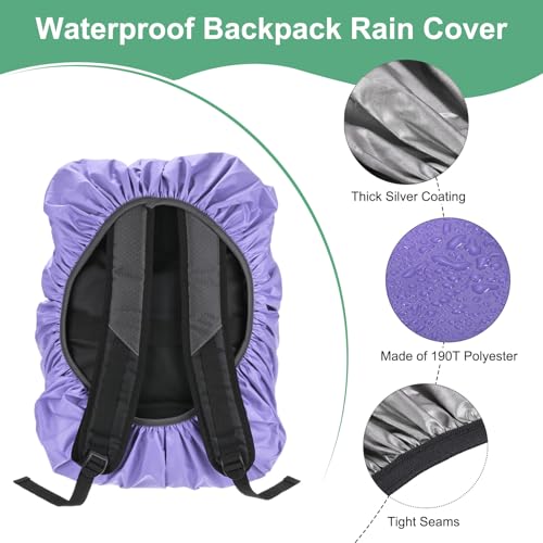 M METERXITY Waterproof Backpack Rain Cover Waterproof Backpack Cover, Bag Rain Cover with A Vertical Reflective Strap for ...