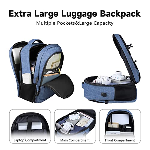 Lapsouno Extra Large Travel Backpack, TSA Laptop Backpack, 17 inch Bag with USB Port, 40L Carry on College School Computer...